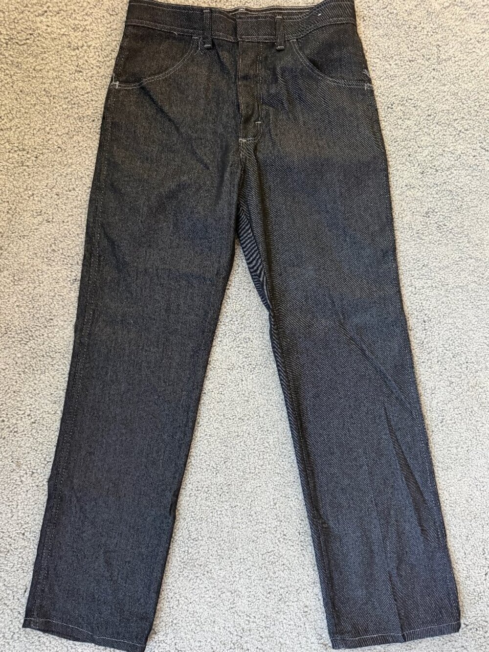 Vtg 90s Wrangler Comfort Flex Fit Black Denim Jeans Made in USA 32x30 Deadstock